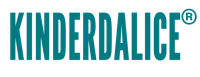 kinderdalice logo on a black background