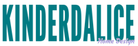 kinderdalice logo on a black background