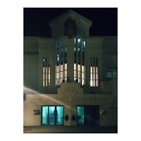 an image of a building at night